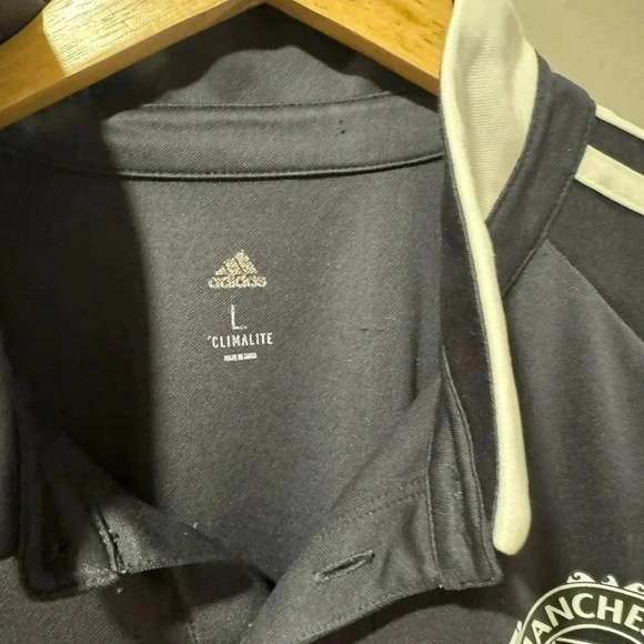 2017/18 Manchester United Football Soccer Adidas Polo Shirt - Picture 5 of 8